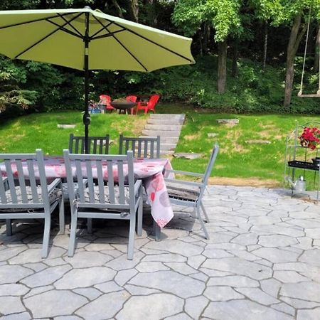 Saint-Jean Om Chalet 1 Avec Spa Face Au Fleuve מראה חיצוני תמונה